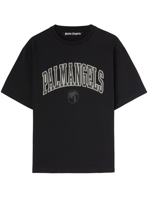 T-shirt nera con logo PALM ANGELS | PMAA089S25JER0011013